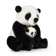 Plyšová panda s mládětem 27 cm Rappa