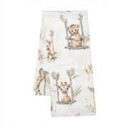 Flanelová plena s potiskem ZOO beige New Baby
