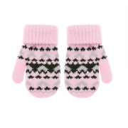 Zimní žakárové rukavice palcové 9 - 11 let