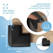 Ochrana rohů a hran pěnová sada 4 ks Sipo