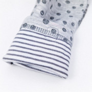 Legíny lesk - šedý melír šedý puntík