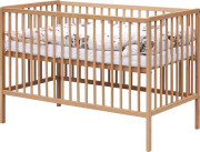 Dětská postýlka s kompletní výbavou přírodní 120 x 60 cm Gytaro Scarlett