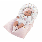 New Born holčička 73901 Llorens - Realistická panenka s celovinylovým tělem 40 cm