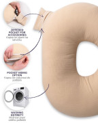Mušelínový polohovací polštář MiniRelax 140 cm Babymatex