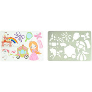 Kreslící šablony princezny a koně