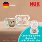 Dudlík Perfect Match Air Fox/Bear 0-2 m 2 ks box Nuk