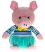 Zvířátko plyšové 25 cm v oblečku 0 m+