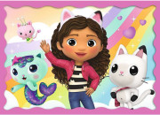 Puzzle 4v1 Gabbyina dobrodružství/Gabby´s Dollhouse, 35+48+54+70 dílků