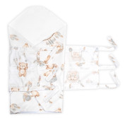 Náhradní povlak bavlna na retro zavinovačku Medvídek a pírko Baby Nellys