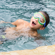 Potapěčské brýle pro děti Modro-zelené 6-14 let