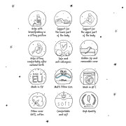 Kojící polštář Cebuška Physio Multi Žerzej 190 cm Ceba