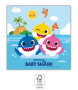 Papírové ubrousky Baby Shark 33x33 cm / 20 ks
