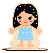 Zábavné oblékání navlékání 60 dílků