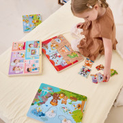 Dřevěná vkládačka zvuková zvířátka