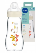 Dětská antikoliková skleněná láhev Feel Good 260 ml MAM