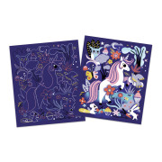 Kreativní sada Mini Jednorožci Vyškrabování a Lapač slunce Atelier Janod 