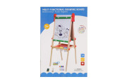 Tabule oboustranná magnetická dřevo černá/bílá 35x43cm s rolí papíru s doplňky 