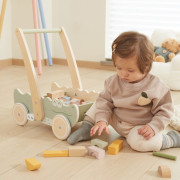 Dřevěné vozítko s kostkami Viga