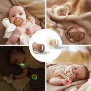 Dudlíky silikonové symetrické 0 - 6 m, 2 ks BabyOno