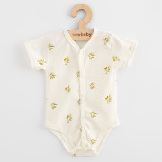 Kojenecké celorozepínací body s krátkým rukávem z organické bavlny Olivy New Baby