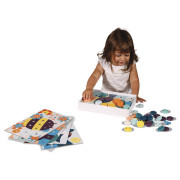 Dřevěná mozaika s předlohami Zvířata velké kolíky Janod