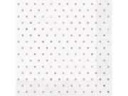 Papírové ubrousky dvouvrstvé - stříbrné puntíky 16 ks