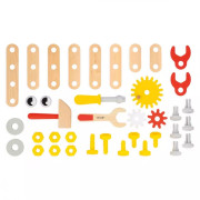 Dřevěný chodítko a vozík s nářadím 38 ks BricoKids Janod