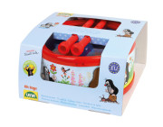 Plechový bubínek Krtek s paličkami 21 cm