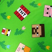 Povlečení Minecraft Outdoor Mobs 140 x 200, 70 x 90 cm Jerry Fabrics