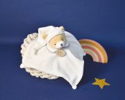 Dárková sada Plyšový muchláček šedý Medvídek 25 cm Doudou