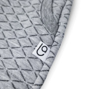 Šaty mikinové šedý melír vzor lesk Little Angel 