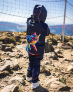 Softshellové kalhoty dětské Duhová kočka Wamu