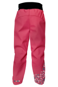 Softshellové kalhoty dětské Berušky červené Wamu
