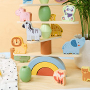 Balanční hra Zvířata Pastel