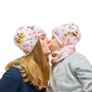 Bavlněný dětský nákrčník Horse růžová Esito 