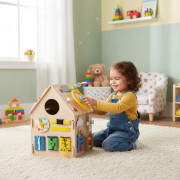 Montessori dřevěný domek XXL, 30 aktivit