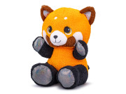 Panda červená plyšová 24 cm sedící 0 m+