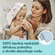 Měkká osuška s kapucí 100 x 100 cm Canpol babies