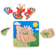 Vkládací puzzle životní cykly motýla Bigjigs Toys