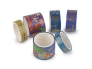 Vánoční ozdobná lepicí páska sada Washi