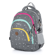 Školní batoh OXY SCOOLER Grey dots
