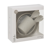 Jídelní sada 5-dílná Platinum Silicone KikkaBoo