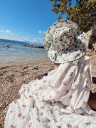 Bio mušelínový klobouček Daisies T-tomi