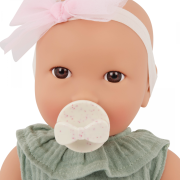 Panenka 35 cm v overalu s čelenkou LullaBaby