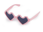 Párty/karnevalové brýle srdce