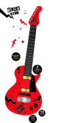 Kytara elektrická ROCK STAR 58 cm na baterie se zvukem a světlem 