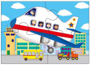 4 Puzzle v krabici - Dopravní prostředky