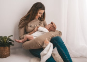 Mušelínový polohovací polštář MiniRelax 140 cm Babymatex