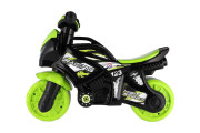 Odrážedlo motorka zeleno-černá se světlem se zvukem