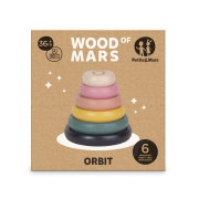 Hračka dřevěná skládací Orbit Wood of Mars 36 m+ Petite&Mars